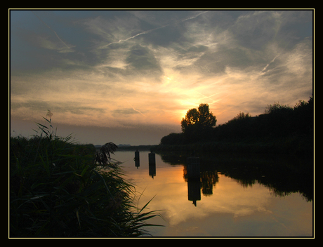 Polderzonsondergang