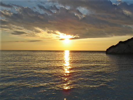 Lefkas zonsondergang