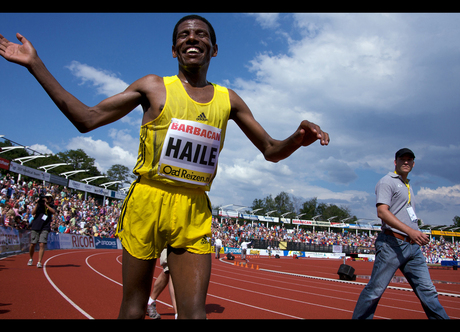 Haile Gebrselassie tijdens FBK Games