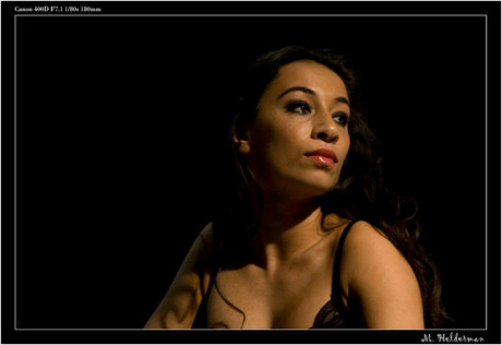 Model op de zoom exp.