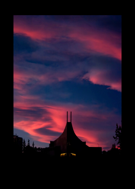 Sunset in Reykjavik