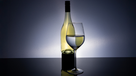 Fles en glas