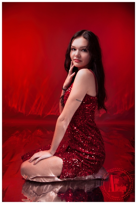 Red dress Mylar 
