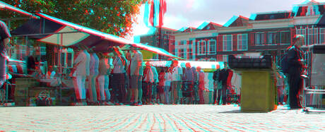 Antiekmarkt GOUDA 2025 3D anaglyph 
