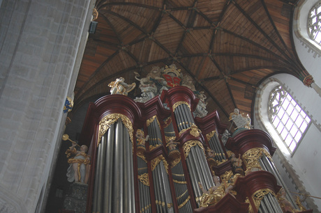 Detail orgel Sint Bavo kerk