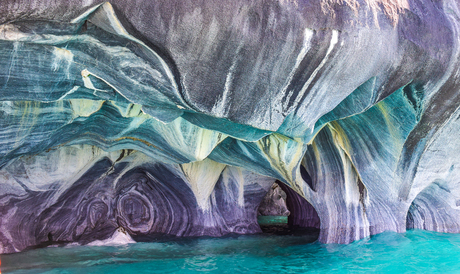 De marmeren grotten van Chili