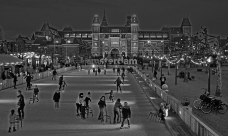 IJsbaan bij het Rijksmuseum