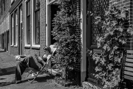 In de relax stand.