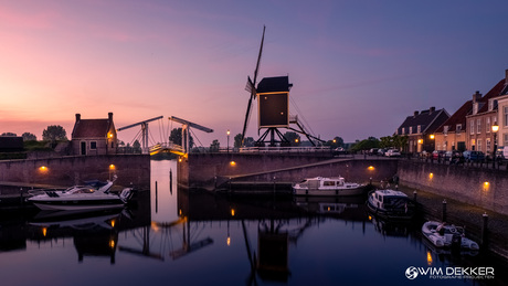 Twilight Reflections in Historic Heusden