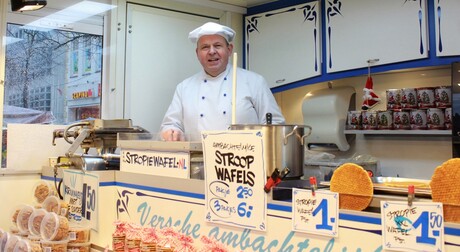 Vismarkt ook voor stroopwafels