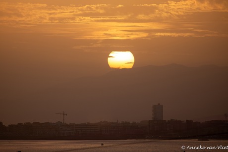 Het was weer een prachtige zonsondergang