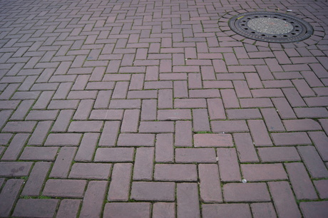 Klinkerbestrating in Kleef