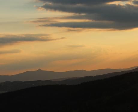 Zonsondergang in de bohemen