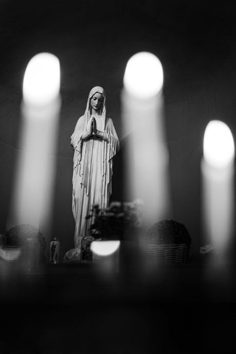 De heilige drievuldigheid en Maria