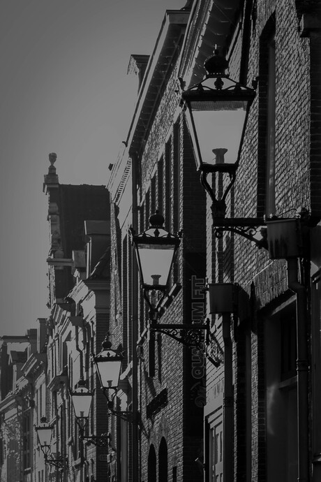 Lantaarntjes op een rij