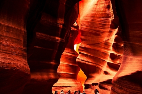 antilope canyon, een pracht stuk natuur