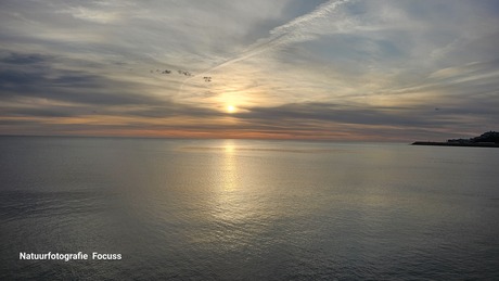 Zonsopkomst aan de Middellandse zee 