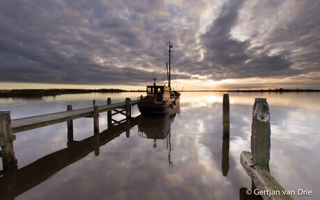 zonsondergang Lauwersoog