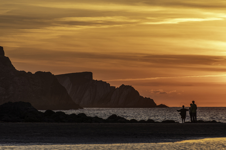 zonsondergang in noord Spanje