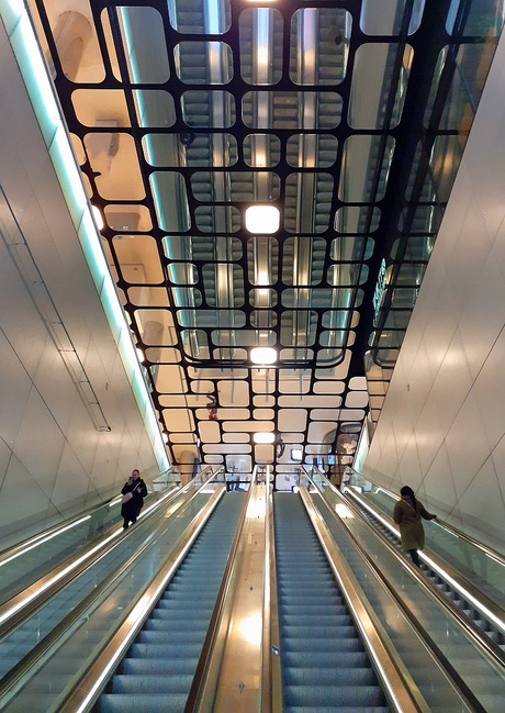 Metro station Amsterdam CS