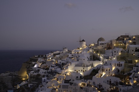 Santorini by night