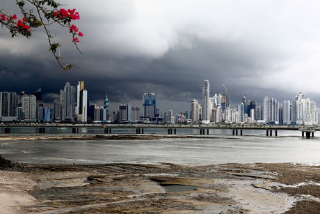 Skyline van de stad Panama