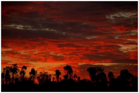 Australie zonsondergang