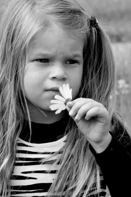 Kayla met bloemetje