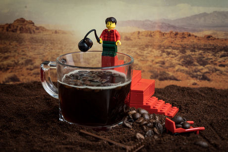 Koffie lego fotografie