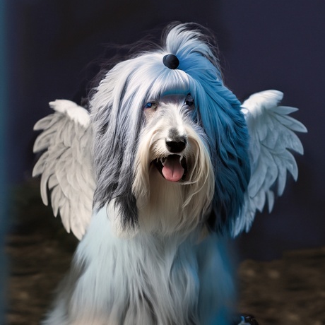 Bearded Collie Engel