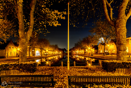 's-Gravendeel by night