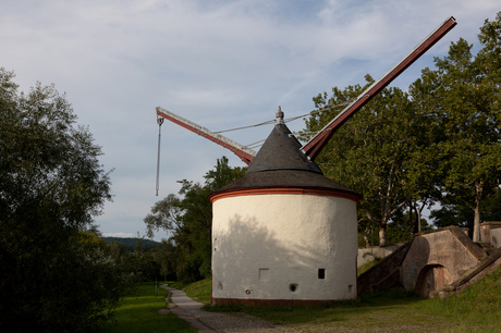 Hijskraan in Trier