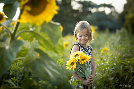 Girl with sunflowers part II