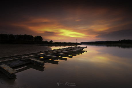 Laag water aan de Rijn