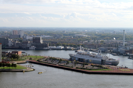 Rotterdam Skyline and SS Rotterdam