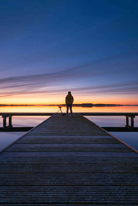 Watching the blue hour 