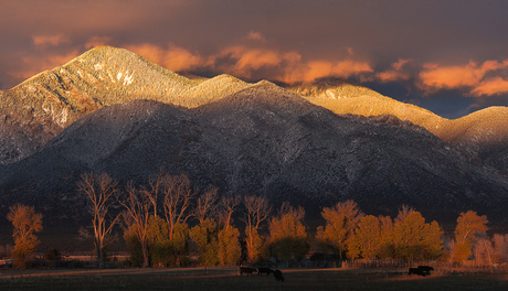 the Taos of sunset