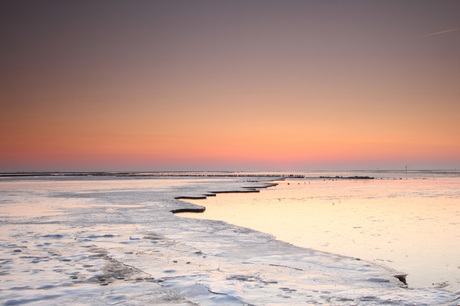 Bevroren Waddenzee