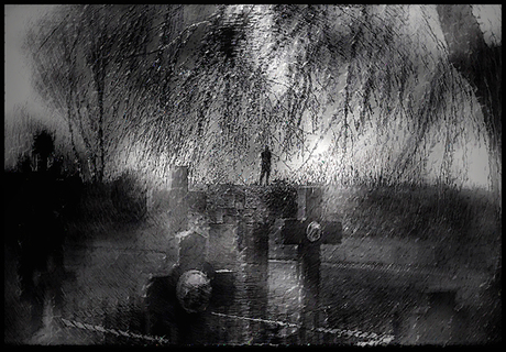 the man in the graveyard ..