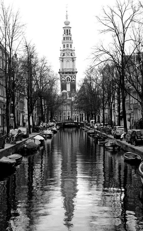 Amsterdam in wit en zwart