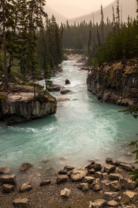 Marble canyon in de rook