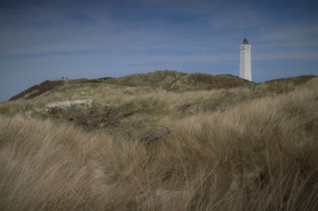 Duinen met vuurtoren Denemarken