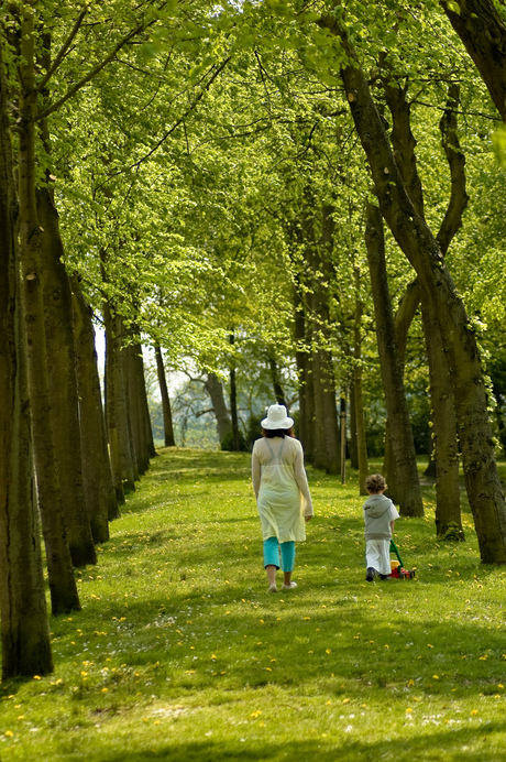 Lente op de dijk