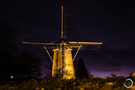 Avondfotografie molen Nuth