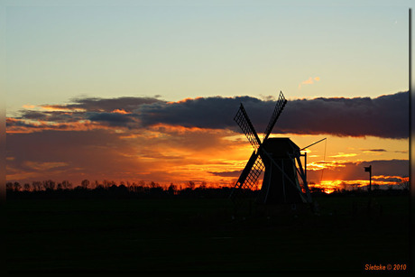 Molen bij Zonsondergang