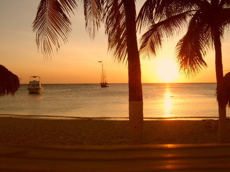 Zonsondergang Aruba