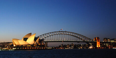 blue hour in Sydney