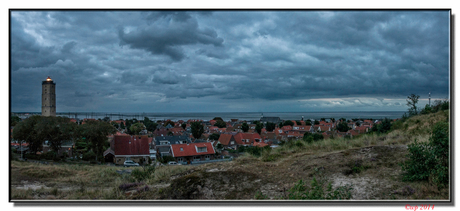 panorama avondlijk West met Brandaris