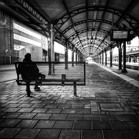 Waiting for a train