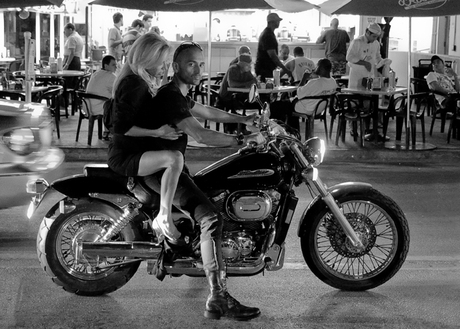 Babe and biker...